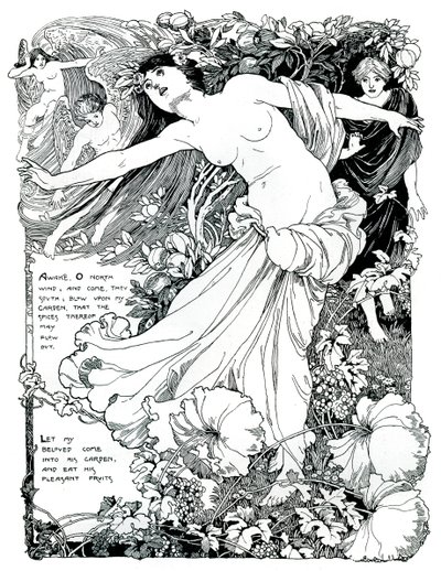 En illustration till Sången om Salomo, 1899 av Unbekannt
