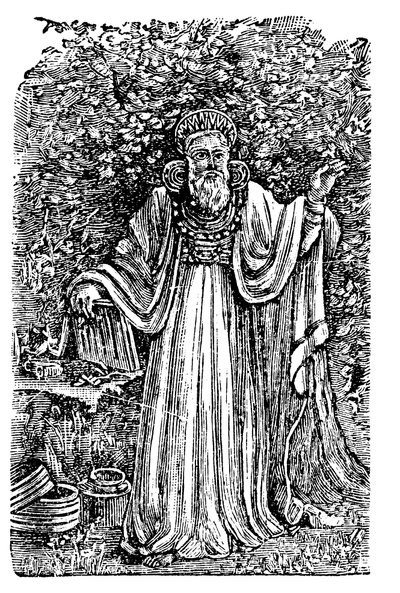 Forntida brittisk ärke-druid som bär domens bröstskylt, c1900 av Unbekannt