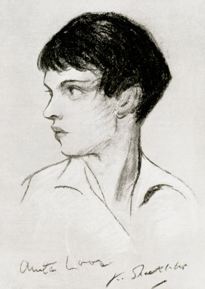 Anita Loos 1888-1981, amerikansk manusförfattare, dramatiker och författare, tidigt 1900-tal av Unbekannt