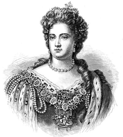 Anne 1665-1714, drottning av Storbritannien och Irland från 1702, 1880 av Unbekannt