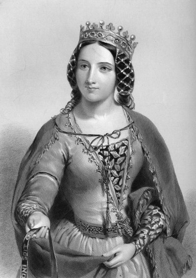 Anne av Warwick 1456-1485, drottning gemål till kung Richard III, 1851 av Unbekannt