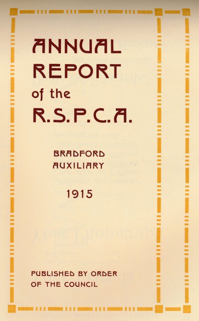 Årsrapport för R.S.P.C.A., 1916 av Unbekannt
