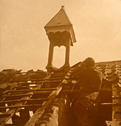 Luftvärnsskjutning, frontlinjen, c1914-c1918 av Unbekannt