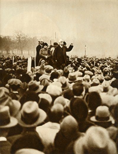 Anti-regeringsdemonstration, Hyde Park, London, 6 februari 1933, 1935.i av Unbekannt
