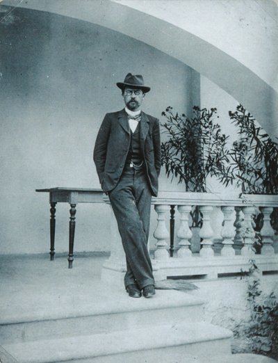 Anton Tjechov i Jalta, 1899-1900 av Unbekannt
