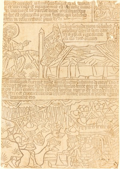 Apocalypse of John, blad 42, ca. 1465. av Unbekannt