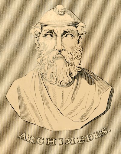 Arkimedes, c287-212 f.Kr., 1830. av Unbekannt