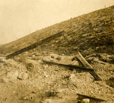 Område som omger fortet vid Douaumont, norra Frankrike, c1914-c1918 av Unbekannt