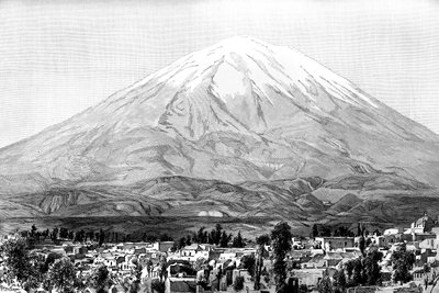 Arequipa och berget Misti, Peru, 1895 av Unbekannt