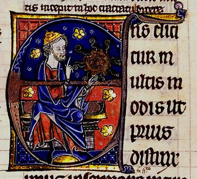 Aristoteles. Från: Averroes stora kommentarer till Aristoteles De anima-böcker, 1200-talet av Unbekannt