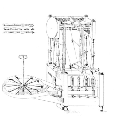 Arkwrights Spinning Jenny, 1769, 1904 von Unbekannt