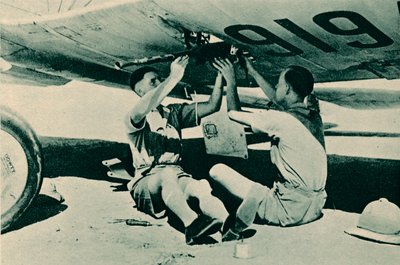 Beväpningssektionen i arbete, 1940 av Unbekannt