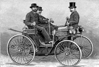 Armand Peugots första bil, 1890 av Unbekannt