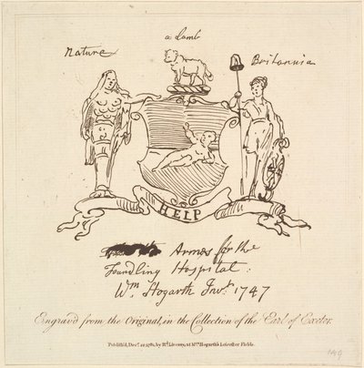 Vapen till Foundling Hospital, 22 december 1781. av Unbekannt