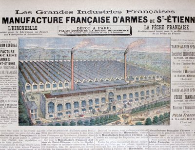 Vapentillverkningsindustrin, St Etienne, 1896 av Unbekannt