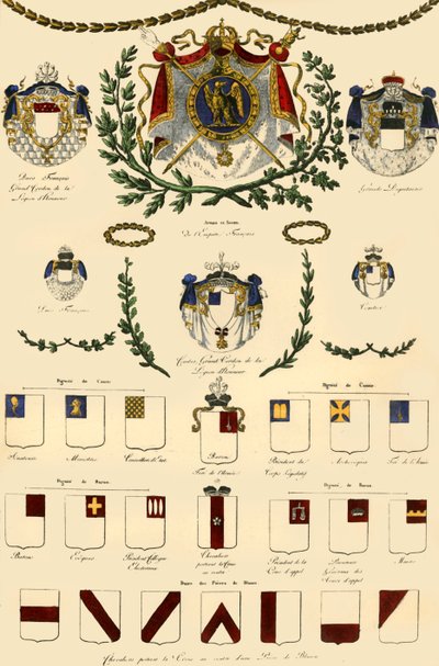 Franska imperiets och den kejserliga adelns vapen, 1806, 1921. av Unbekannt