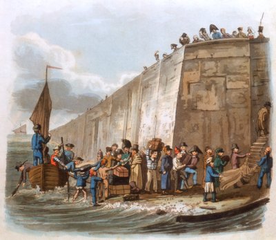 Ankomst till Calais, 1816 av Unbekannt