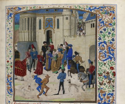 Isabeau de Bavarias ankomst till Paris, ca 1470-1475. av Unbekannt