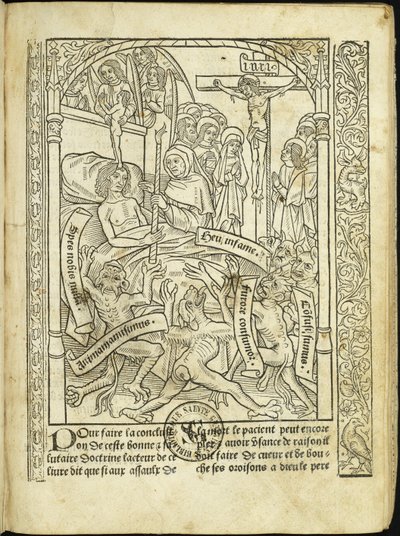 Ars moriendi Konsten att dö, 1496. av Unbekannt