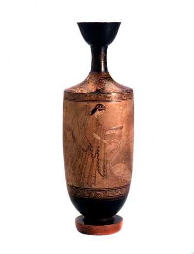 Artemis med en svan. Lekythos, vitgrund, c490 f.Kr av Unbekannt