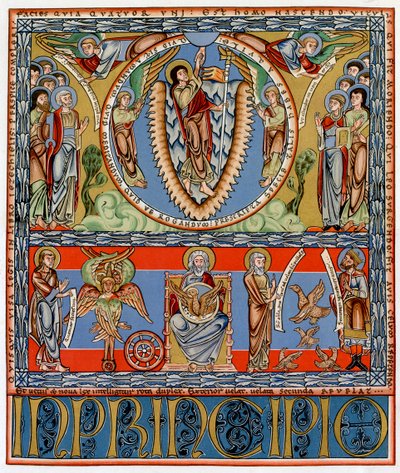 Himmelsfärd, c1155 av Unbekannt