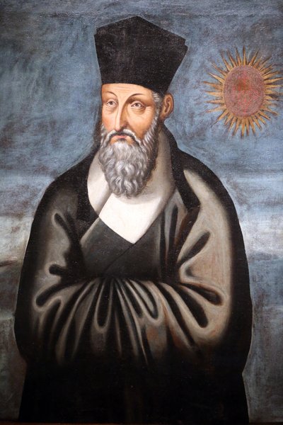 Asiatiska civilisationsmuseet. Kristendomen i Asien: Helig konst och visuell prakt. Porträtt av Matteo Ricci (en italiensk jesuit som tillbringade större delen av sitt liv med att föra Christiantly till Kina). Emmanuele Pereira (Du Wenhui av Unbekannt