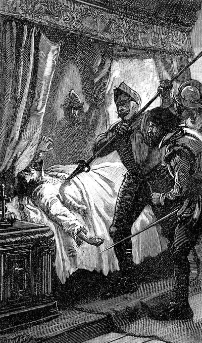 Mordet på Albrecht von Wallenstein, österrikisk soldat, 1634 1800-talet av Unbekannt