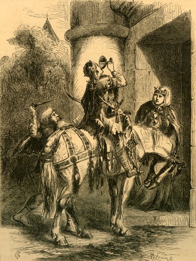 Mordet på Edward Martyren, c1890. av Unbekannt
