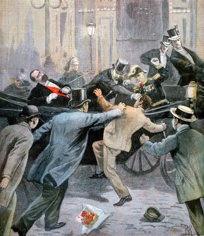 Mordet på Marie François Sadi Carnot, Frankrikes tredje republiks president, 1894 av Unbekannt