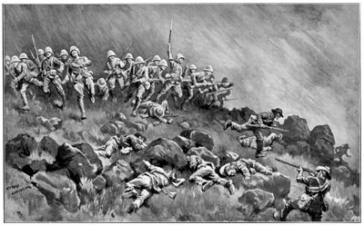 Assault on Wagon Hill, 2nd Boer War, 6 januari 1900 av Unbekannt