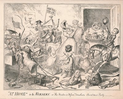 Hemma i barnkammaren, eller The Masters and Misses Two Shoes Christmas Party, 1835. av Unbekannt