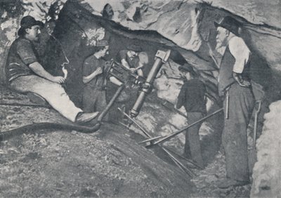 På jobbet i en viktoriansk guldgruva, 1923. av Unbekannt