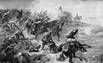 Attack av baskiska karlister under revolten 1872-1876, 1902 av Unbekannt