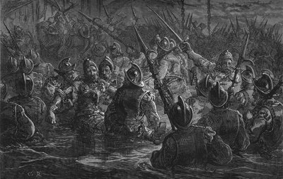 Attack på Porto Rico, 1797, c1880 av Unbekannt
