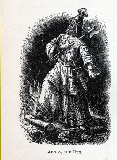 Hunnen Attila, 1882 av Unbekannt