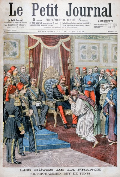 Publik med Muhammad IV al-Hadi, Bey of Tunis, 1904 av Unbekannt