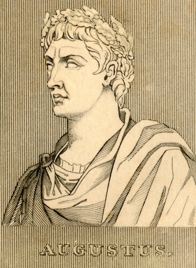 Augustus, 63 f.Kr.-14 e.Kr., 1830. av Unbekannt