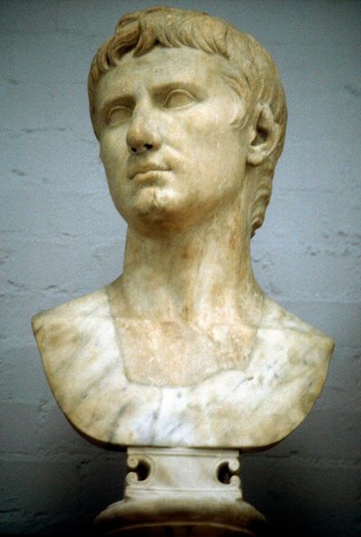 Augustus Caesar - Gaius Julius Caesar Octavianus 63 f.Kr.-14 e.Kr., förste romersk kejsare av Unbekannt