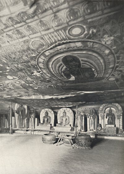 Från klipptemplen i Dambulla, 1926 av Unbekannt