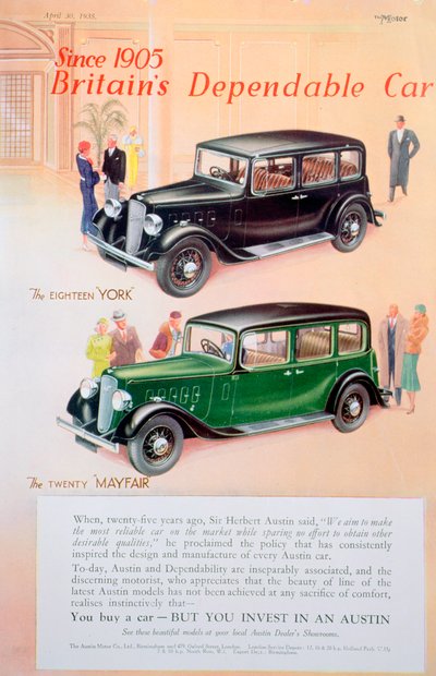 Austin bilannons, 1935 av Unbekannt