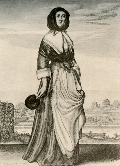 Höst - En engelsk kvinna i huva och förkläde, Karl I:s regeringstid, c1620-1640, 1937 av Unbekannt