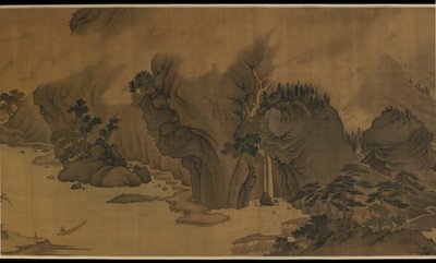 Autumn River in the Rain and Clouds, 1500-talet. av Unbekannt
