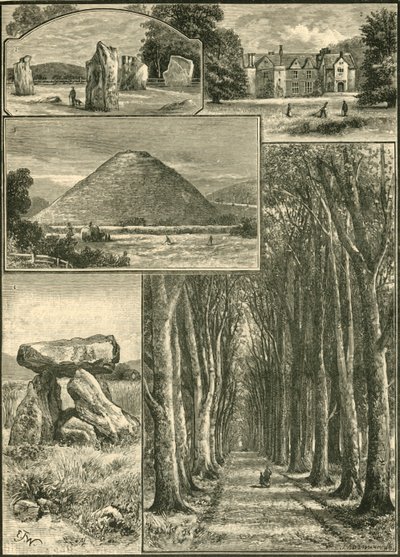 Avebury. Littlecote. Silbury. Devils Den. Grand Avenue, 1898. av Unbekannt