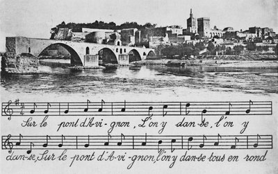 Avignon. - St-Benezet-bron, c1925 av Unbekannt