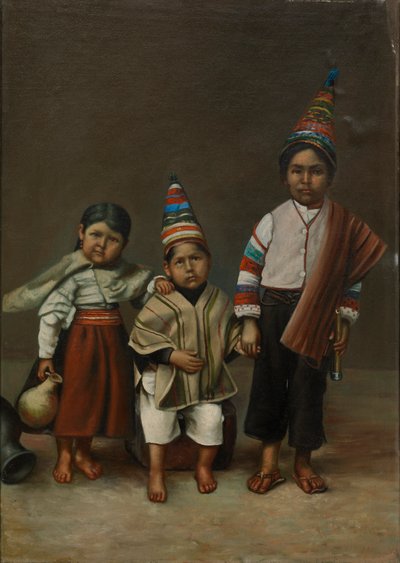 Aymara barn, ca. 1890-1892. av Unbekannt