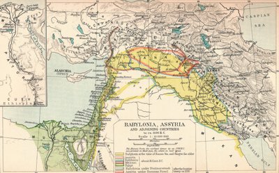 Babylonien, Assyrien och angränsande länder, c1902, 1903 av Unbekannt