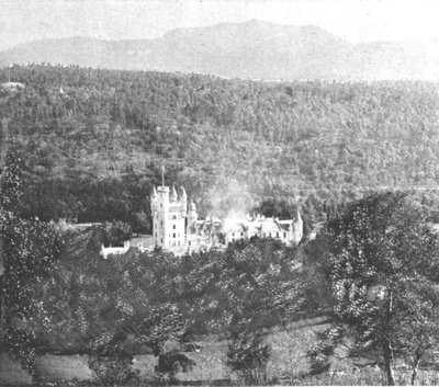 Balmoral Castle vid tiden för Victoria, 1901. av Unbekannt
