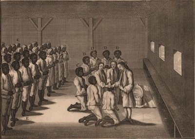 Dop av svarta slavar, 1757. av Unbekannt