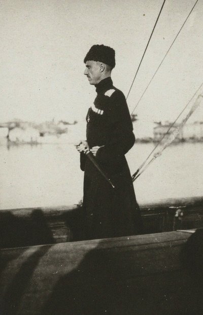 Baron Pjotr Nikolajevitj Wrangel på yachten Lucullus. Lemnos, 1921. av Unbekannt