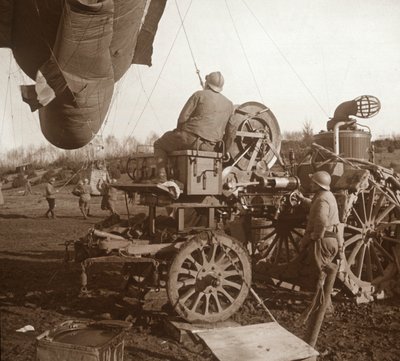 Barrageballong, Genicourt, norra Frankrike, c1914-c1918 av Unbekannt